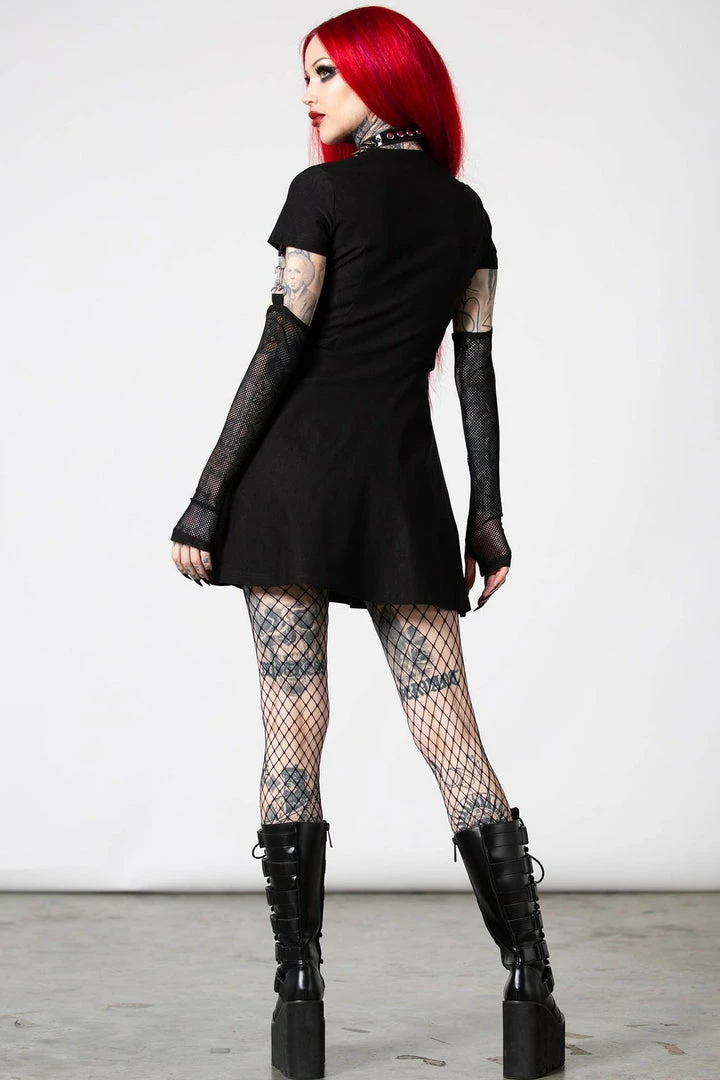 Killstar Anti Everything Zip Dress Ladies 7 Killstar Anti Everything Zip Dress Ladies