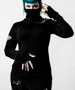 Ladies Killstar Arch Angelz Masked Top