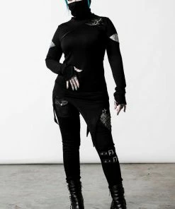 Ladies Killstar Arch Angelz Masked Top