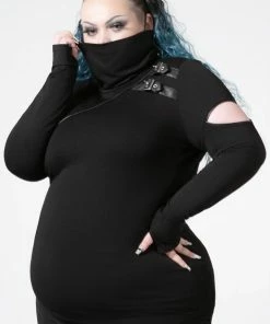 Ladies Killstar Arch Angelz Masked Top