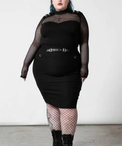 Ladies Killstar Arch Enemies Fishnet Top