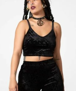 Killstar Ataraxia Velvet Top Ladies