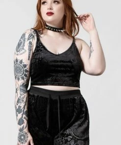 Killstar Ataraxia Velvet Top Ladies
