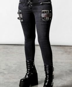 Killstar Azazel Washed Jeans Ladies