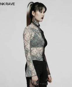 New Arrivals Punk Rave Syble Top - Black & White