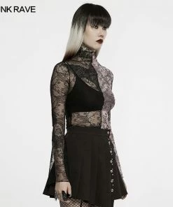 New Arrivals Punk Rave Syble Top - Black & Pink