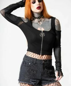 Killstar Alchemille Denim Shorts