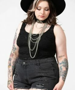 Killstar Alchemille Denim Shorts