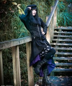 Necessary Evil Purple Lined Selene Coat