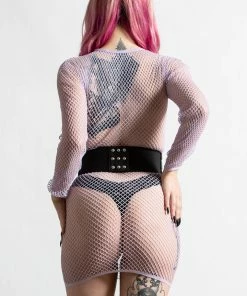 Killstar Baby Hex Suspender Belt Black Plus Sizes