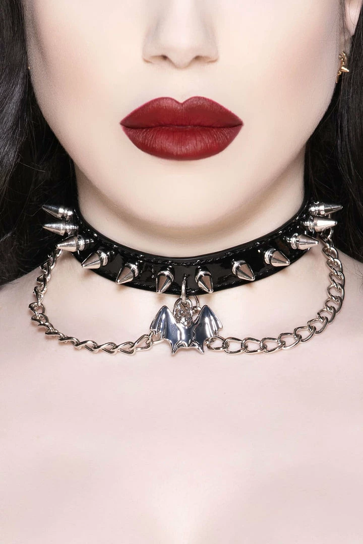 Killstar Bat Babe Choker Accessories 3 Killstar Bat Babe Choker Accessories