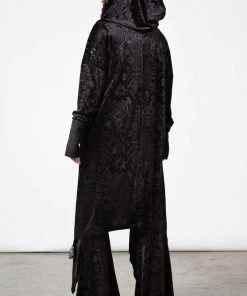 Ladies Killstar Be Gone Velvet Cardigan