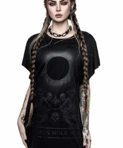 Ladies Killstar Black Sun Tunic Dress