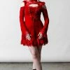 Killstar Blood Vow Lace Dress Scarlet 1 Killstar Blood Vow Lace Dress Scarlet