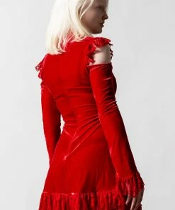 Killstar Blood Vow Lace Dress Scarlet 7 Killstar Blood Vow Lace Dress Scarlet