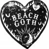 Killstar Beach Goth Heart Towel