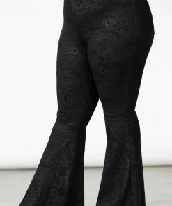 New Arrivals Killstar Black Lily Bell Bottoms