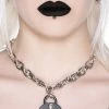 Killstar Celestia Chain Choker Silver Accessories