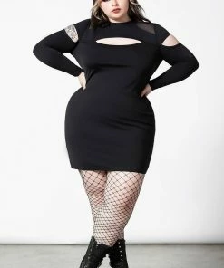 Ladies Killstar Cosmic Shift Long Sleeve Dress