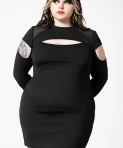 Ladies Killstar Cosmic Shift Long Sleeve Dress