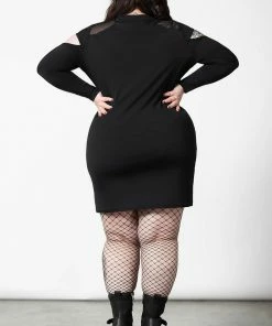 Ladies Killstar Cosmic Shift Long Sleeve Dress