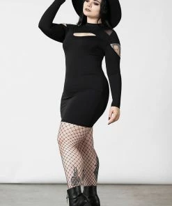 Ladies Killstar Cosmic Shift Long Sleeve Dress