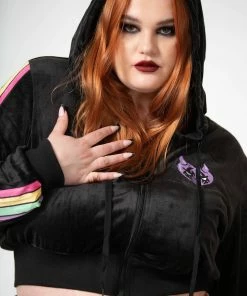 New Arrivals Killstar Coven Chill Velour Hoodie