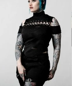 Killstar Crash Curse Crop Top Ladies