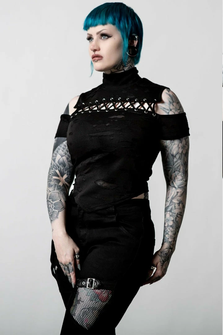 Killstar Crash Curse Crop Top Ladies 3 Killstar Crash Curse Crop Top Ladies