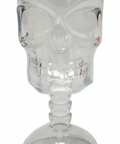 Gothic Gifts Clear Skull Wine Glass Homeware