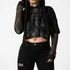 Ladies Killstar Dark Forces Crop Hoodie
