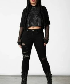 Ladies Killstar Dark Forces Crop Hoodie 11 Ladies Killstar Dark Forces Crop Hoodie