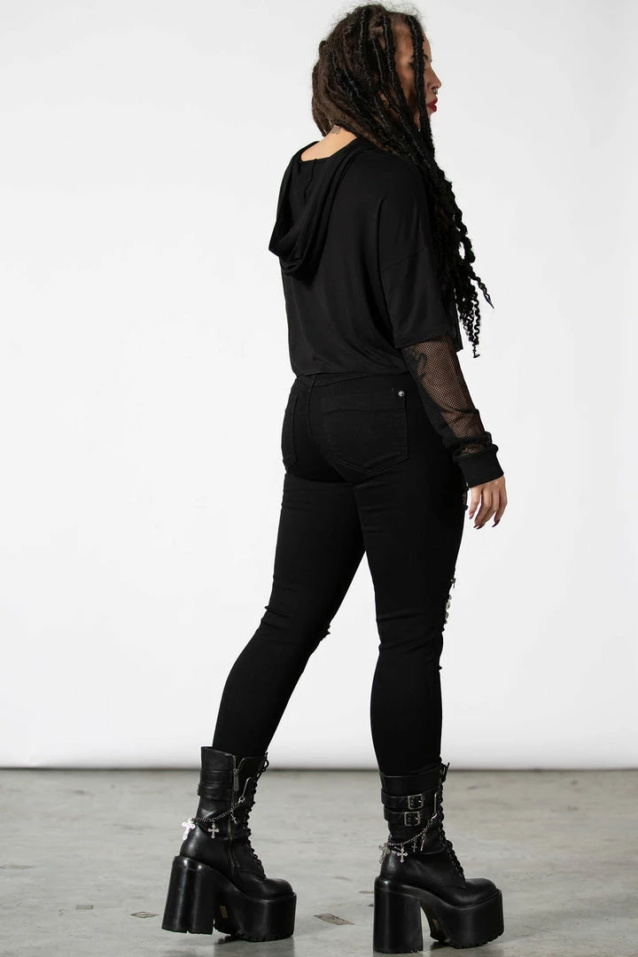 Ladies Killstar Dark Forces Crop Hoodie 7 Ladies Killstar Dark Forces Crop Hoodie