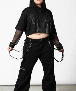 Ladies Killstar Dark Forces Crop Hoodie 14 Ladies Killstar Dark Forces Crop Hoodie