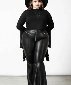 Killstar Dark Nebula Flared Trousers Ladies