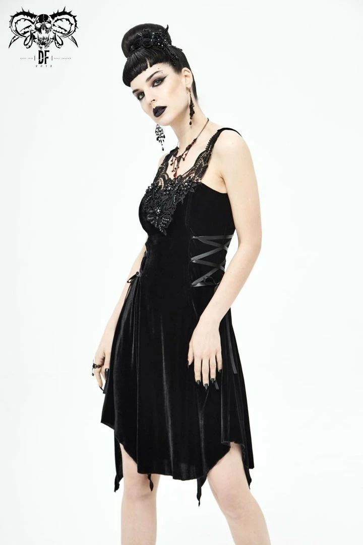 Ladies Devil Fashion Noemi Velvet Dress 4 Ladies Devil Fashion Noemi Velvet Dress