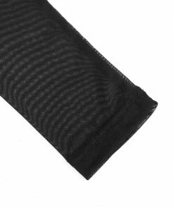 Ladies Devil Fashion Yara Velvet Embossed Mesh Top