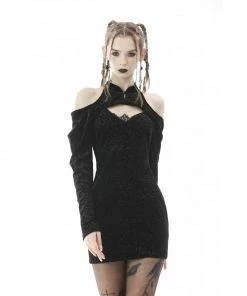 Ladies Dark In Love Enid Cold Shoulder Dress