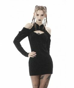 Ladies Dark In Love Enid Cold Shoulder Dress