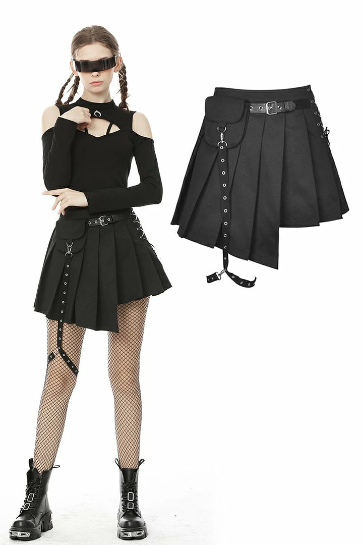 Ladies Dark In Love Hunter Pleated Skirt 3 Ladies Dark In Love Hunter Pleated Skirt