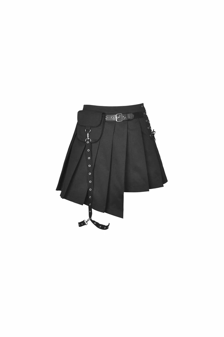 Ladies Dark In Love Hunter Pleated Skirt 4 Ladies Dark In Love Hunter Pleated Skirt