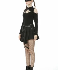 Ladies Dark In Love Hunter Pleated Skirt 26 Ladies Dark In Love Hunter Pleated Skirt