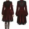 Dark In Love Scarlett Cross Velvet Dress