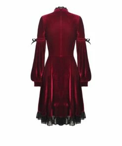 Dark In Love Scarlett Cross Velvet Dress