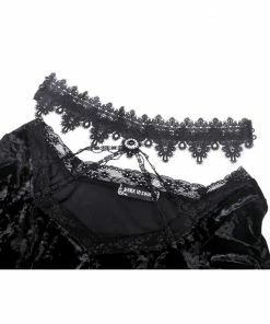 Ladies Dark In Love Tara Velvet Top