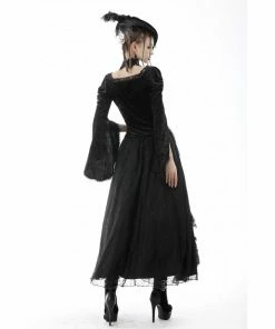 Ladies Dark In Love Tara Velvet Top