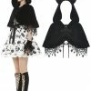 Dark In Love Star Cat Velvet Hooded Cape Ladies 1 Dark In Love Star Cat Velvet Hooded Cape Ladies