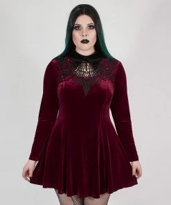 Punk Rave Patti Dress Burgundy