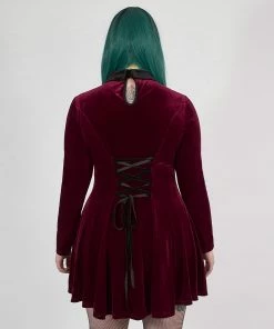 Punk Rave Patti Dress Burgundy 14 Punk Rave Patti Dress Burgundy