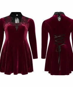 Punk Rave Patti Dress Burgundy 15 Punk Rave Patti Dress Burgundy